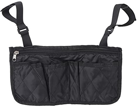 Sac Latéral pour Fauteuil Roulant Accoudoir Accessoires Sac de Rangement étanche pour Fauteuil Roulant Walker Pouches Walkers