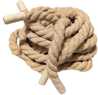 OKODOKO Coppia di lacci spessi in corda spessa/beige/crema/marrone chiaro con gommini – 160 cm di lunghezza x 10 mm di spessore, perfetti per Air Force 1 e scarpe da ginnastica personalizzate, in