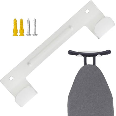 Cintre pour planche à repasser, organisateur de planche à repasser, Crochet de planche de fer pour support de rangement mural, Rangement vertical peu encombrant, crochets de planche à repasser pour ch