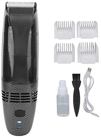 Tondeuse à Cheveux, Aspiration Automatique des Cheveux avec Grand Rangement, Tondeuse à Cheveux électrique à Double Tête pour Hommes à la Maison, Chargement Sûr et Facile à