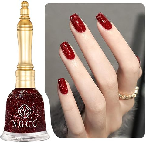 Red A Schnelltrocknender Nagellack - 15ML mit Cremigem Finish, Lang anhaltend, ProWide Pinsel für DIY Nail Art Maniküre zu Hause
