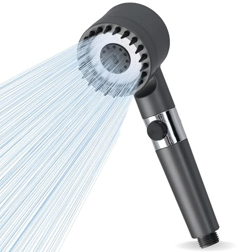 Pommeau douche anti calcaire haute pression | Purilia | filtre douche anti calcaire puissant | économie d'eau | douchette salle de bain élégante pour peau douce | filtre calcaire intégré