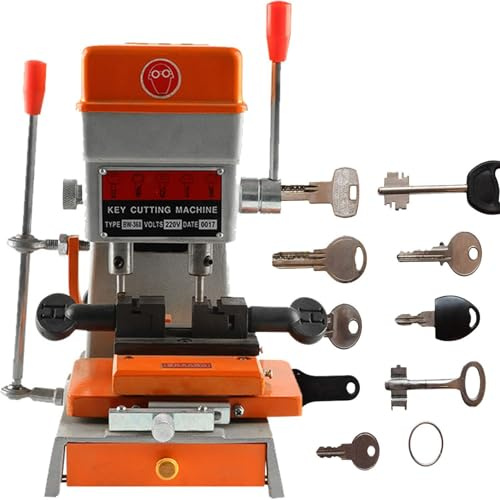 Professional Key Duplicating Machine, Vertical Key Cutting Machine, Automatic Key Copier Machine for Making Keys, Universal Key Copy Tool Locksmith Tools,for Door and Car Lock Key-110v,220V,220V