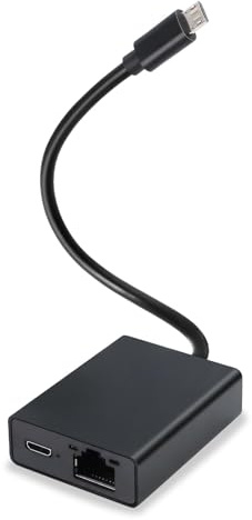 AGTEHBZ ​Firestick Ethernet Adapter - Fire Stick Adapter mit Micro USB auf RJ45, ​Amazon Adapter für TV, Kompatibel mit 4K Stick, Chromecast, Streaming-Geräten, bis zu 100 Mbps