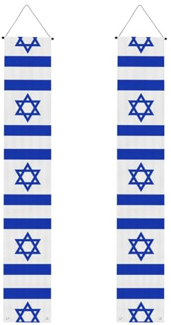 Bandera israelí para decoración de telón de fondo, ideal para interiores y exteriores, fácil instalación
