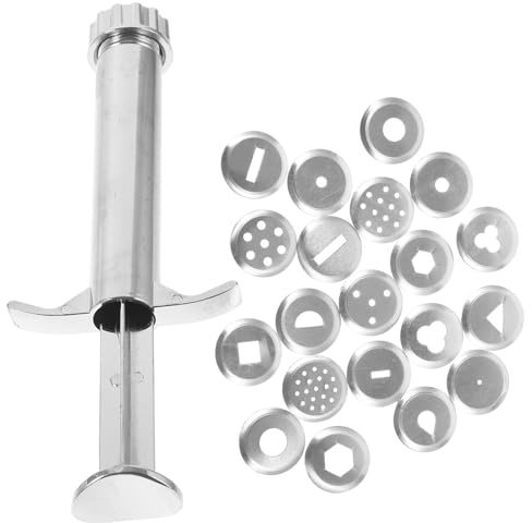 ABOOFAN Extrudeur Argile Rotatif Acier Inoxydable Kit Moules Presse Pâte Modeler pour Poterie DIY Outil Presse Facile à Utiliser pour Créations Uniques