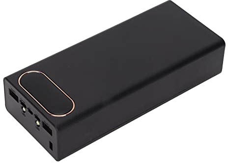 Dioche Diy Power L16 16x18650 Power Bank Fai da Te - Custodia per Batteria Multifunzionale con 2 Uscite USB con Display LCD e Porta di Ingresso Micro/Tipo C - Ideale per Dispositivi Mobili (BLACK)