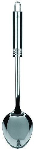 Fackelmann Servierlöffel 31 cm OVALGRIFF, Vorlegelöffel, Küchenhelfer aus hochwertigem Edelstahl (Farbe: Silber), Menge: 1 Stück