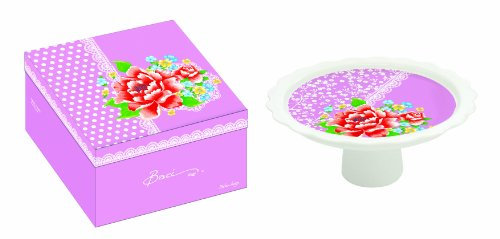 Baci Milano Présentoir à gâteau Porcelaine Rose