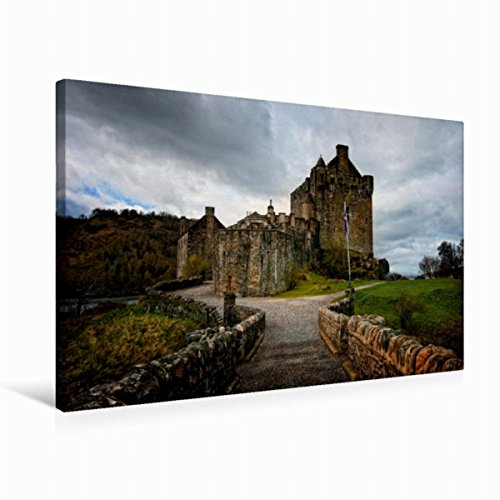 Premium Textil-Leinwand 75 x 50 cm Quer-Format Eilean Donan Castle, Schottland | Wandbild, HD-Bild auf Keilrahmen, Fertigbild auf hochwertigem Vlies, Leinwanddruck von Martina Cross
