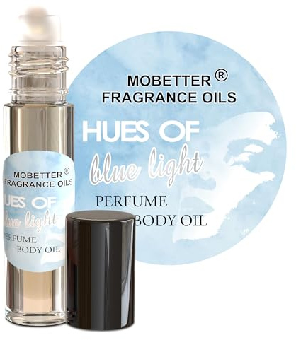 Hues Of Blue Light Women Perfume Body Oil, Floral Fruity fragrance for women, Long Lasting, Travel Size, Inspired by Light Blue