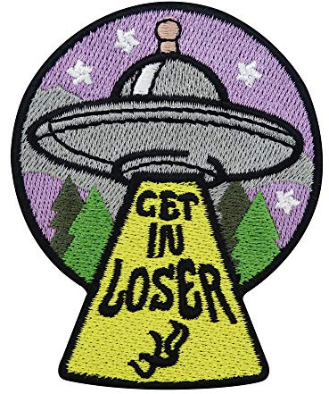Finally Home Get in lös lila Ufo-lapp att stryka på | utomjording människalappar, stryklappar, lappar