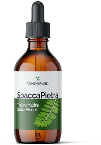 Vonderweid - Spaccapietra Tintura Madre Analcolica | Estratto Glicerico Totale Alta Concentrazione | Integratore Diuretico Drenante Naturale | Estrazione ad Ultrasuoni | Vegano, Alcool Free | 100 ml
