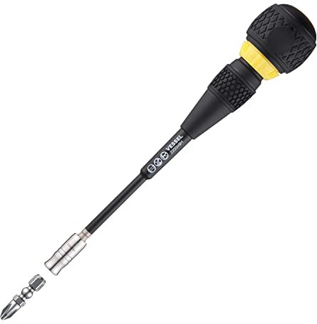 VESSEL - Ball Grip Ratchet Interchangeable Screwdriver 2200MBH120