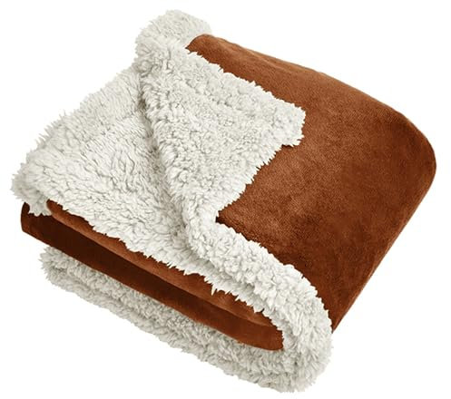 Kritter Planet Fleece Hunde Decke Waschbare Weiche Flauschige Sherpa Plüsch Hunde Couch Decken Überwürfe für Große, Mittelgroße und Kleine Hunde Welpen Hunde Katzen, 114 x 76 cm
