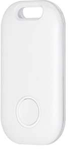Item Tracker Mini Key Finder Works with the Apple Find My App (only for iOS) Small Item Finder Locator for Finding Your Keys, Luggage and More, 80m Finding Range White 1 Pack