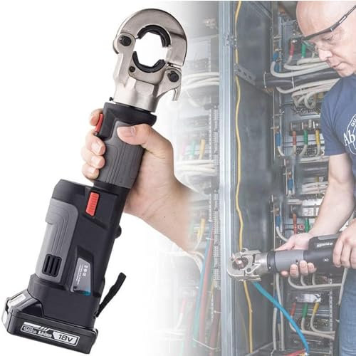 Cable Crimping Tool，Rechargeable Hydraulic Crimping Pliers, Pliers Hydraulic Cable Lug Crimper Cable Crimping Tool for 16-300mm²