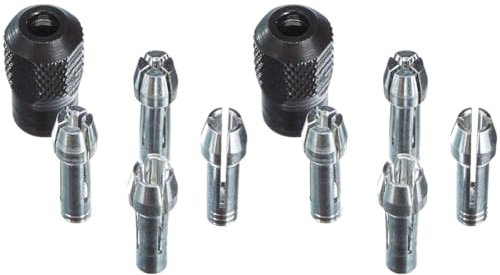 Dremel 4485 Kit d'Accessoires - 4 Pinces et Ecrou de Serrage pour Outil Multifonction Rotatif (Lot de 2)