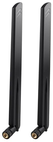 Futheda 2pcs 4G LTE Antenna SMA Male Omnidirectional Aerial 10dBi Compatible with Vodafone Huawei Netgear ZTE 4G LTE Router Gateway Modem Cellular Router Trail Camera Wireless Home Phone System