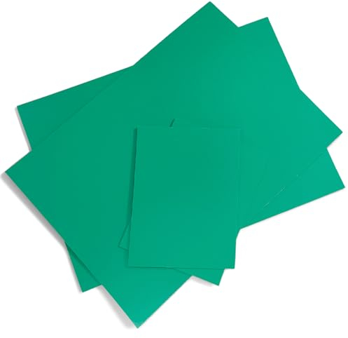 4 Stück Linoldruck Platte, Grün Linolplatten für Linolschnitt, Linoleum Print für Stempel, Bastel und Druckprojekte (2A4+2A6)