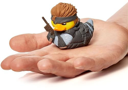 TUBBZ: Metal Gear Solid Solid Snake Tactical Espionage Mini Rubber Duck 5cm | Official Metal Gear Solid Merch – Vinyl Figure with Bathtub Display, FOXHOUND Operative, Gaming Fan Decor & Novelty Duck Gift