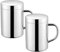 Foeska Stainless Steel Cup, 2-Piece Stainless Steel Camping Mug with Lid, Coffee Cup, Double Stainless Steel Heat Resistant, Durable Metal Mug (300mL)