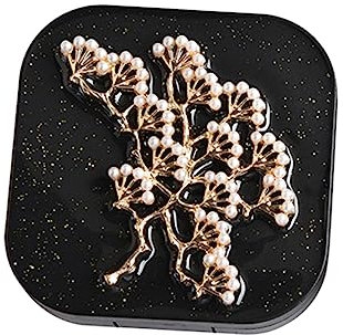 Beavorty Linsenetui Mit Integriertem Spiegel Linsen-reiseetui Einweich-aufbewahrungsset Tragbar Und Praktisch Für Reisen Und Outdoor-aktivitäten