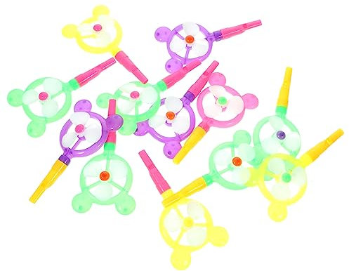 CHILDWEET 12St Pfeife Windmühle Candy Farbe Pfeife Geburtstag Party Party Gefälligkeiten (12 stücke) Bausatz Pfeife spaß kinderparty mitgebsel Partyzubehör Plastik
