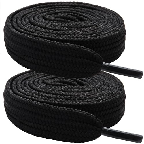 7STROBBS 2 Pairs 16MM Thick Wide Shoe Laces for Adida Campus, Flat Chunky Replacement Shoelaces for Mcqueen, Converse, Air Force 1, School, Trainers