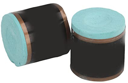 Poolkrita, 2 St Cylinder Stark Vidhäftande Biljardkönskrita 2,5x2,4cm Poolkökrita Biljardkrita för Att öka Friktionen Mellan kö och Boll (Ljusgrön)