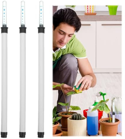3 Stück Wasserstandsanzeiger Pflanzen 36CM, GießAnzeiger Zimmerpflanzen | Pflanzen Wasseranzeiger für Blumenkästen Topfpflanzen Gartenarbeit