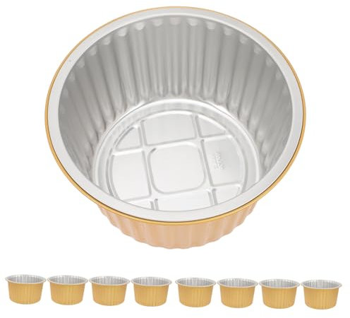 Holibanna 10 Pezzi Teglie Alluminio Barbecue Teglie Campeggio Resistente Calore Ramekins Usa E Getta Alluminio Barbecue