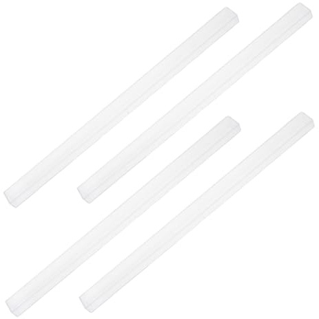 FRCOLOR Mini Mahjong Tile Ruler 4pcs U-shaped Acrylic Pushers for Travel Game Accessories 30mm Mahjong Tile Holder for Family Gatherings and Parties