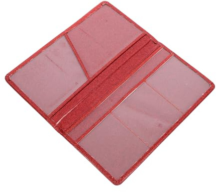 SHERCHPRY Leather Car Registration Holder Pu Leather Document Wallet Vehicle Insurance Card Case for Men