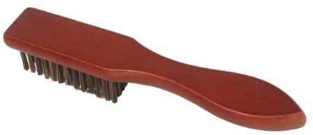 STOBAZA Vintage Bartbürste mit Weichen Nylonborsten für Herren Angenehmes Gefühl für Persönliche und Salonanwendung zur Bartpflege