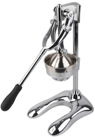 KIMISS Exprimidor Manual de Acero inoxidable: Extractor de Prensa de Frutas Multifuncional para Limón, Naranja y Más
