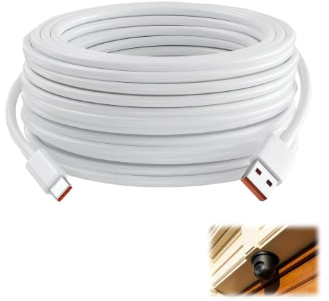 1pcs 5M USB C Cable, USB A to USB C Fast Charging Cord, Extra Long USB C Charger Cable 5M for Home Security Cameras, Gaming Controllers, Ultra Long Reach USB Extension Cable, Universal Compatibility