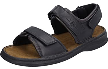 Josef Seibel Rafe män Slingback sandaler, Svart Brasil 602-47 EU