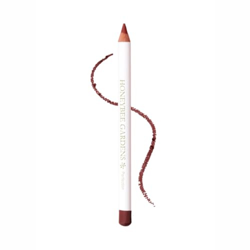 Honeybee Gardens Irresistible Lip Liner – Perfection Mocha Rose, Long-Lasting Lip Pencil, Smooth Precision Application, Vegan, Gluten-Free, Paraben-Free, 0.04 oz