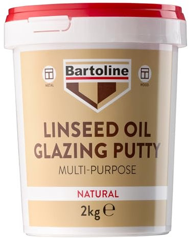 Bartoline Stucco alla Trementina 2 kg – Sigillante Multiuso per Finestre e Telai – Ideale per Telai in Legno e Metallo