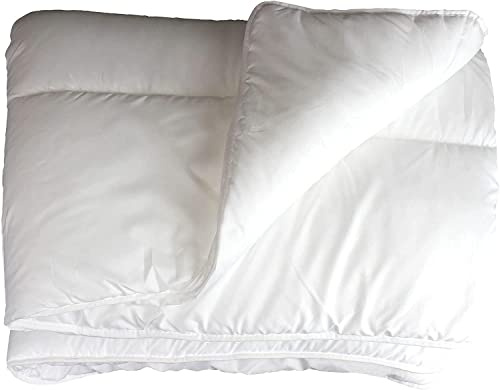 Douceur d'Intérieur, Couette 2 Personnes (220 x 240 cm) Confort Blanc, Polyester
