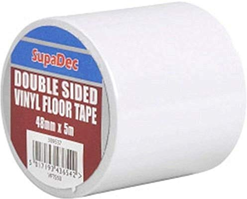 2 X SupaDec Double Sided Vinyl Floor Tape 48mm x 5m