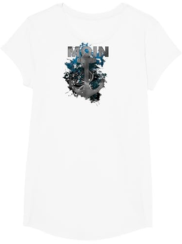 Moin Digga Hamburg I Nordlicht Ostsee Nordsee T-Shirt