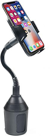 DBREAKS Supporto Portabicchiere per Auto con Collo di 8.4cm Flessibile e Regolabile per iPhone, Smartphone e Telefono, Cellulare Porta Cellulare Auto