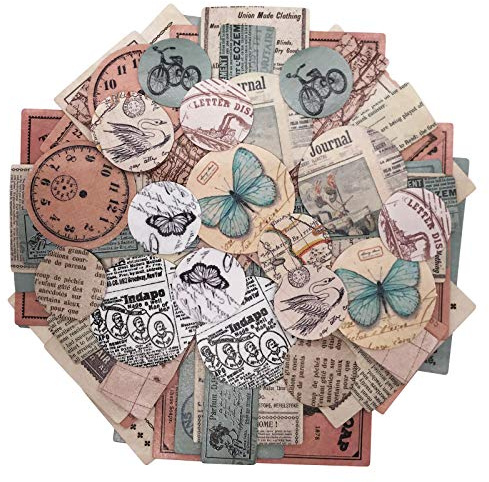 ZMLSED Lot de 40 autocollants de poche décoratifs, esthétiques et tendance pour Bullet Journal, Scrapbook, ordinateur portable, album, bricolage, planificateur quotidien