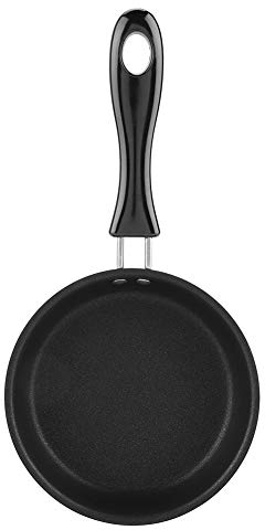 Lwuey Mini Padella Frittata, per Antiaderente Con Manico di Sicurezza Isolante Uova Fritte Pancetta Bistecche Lavabile Lavastoviglie Fornelli Cucina Silicone Friggere Colazione Pancake e gli Alimenti
