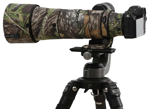 ROLANPRO Lens Coat Imperméable Compatible avec Nikon Z 180-600mm f/5.6-6.3 VR, Housse Anti-Pluie Lens Cover pour Photographie Animalière et Affût, #17 Jungle