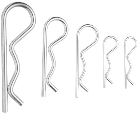 HXJDAM Split Pin Spring Pin 2.5 x 50 mm Splint Safety Pin Spring Cotter Pin – Pack of 20