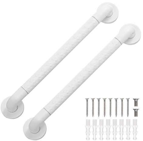 2 x 50 cm Duschgriff - Handlauf Edelstahl für das Badezimmer, Haltegriff Dusche für senioren