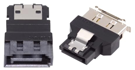 CY Adattatore 2 pz/lotto SATA 7Pin Maschio a ESATA Femmina & Esterno ESATA a SATA Adattatore Extender per SSD Disk